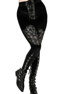 Restyle ROSARIUM LASER CUT LEGGINGS