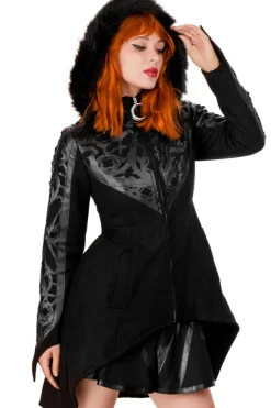 Restyle ROSARIUM WINTER COAT PU Cathedral Pattern