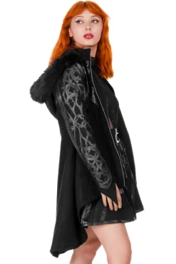 Restyle ROSARIUM WINTER COAT PU Cathedral Pattern