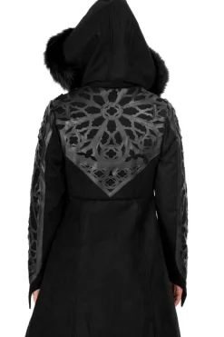 Restyle ROSARIUM WINTER COAT PU Cathedral Pattern