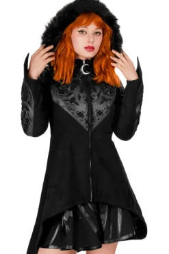 Restyle ROSARIUM WINTER COAT PU Cathedral Pattern