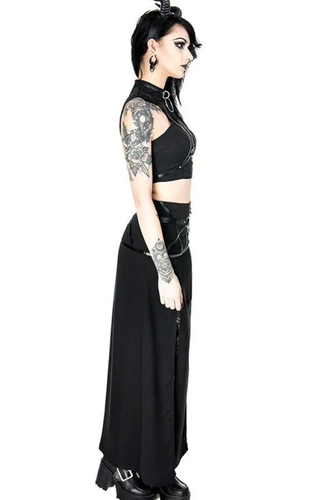 Restyle Short gothic "VILLAIN TOP" harness blouse