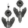 Restyle Silver Angel Earrings English hoops