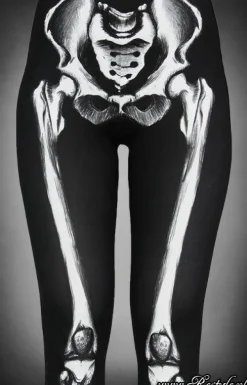 Restyle Skeleton leggings bones trousers horror pants