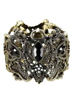 Restyle Snake Bracelet Gold, Wide bangle