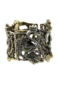 Restyle Snake Bracelet Gold, Wide bangle
