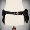 Restyle steampunk black belt unisex "POCKET BELT"
