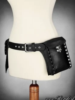 Restyle steampunk black belt unisex 