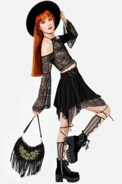 Restyle TANGLED VINES TASSEL BAG