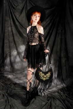 Restyle TANGLED VINES TASSEL BAG