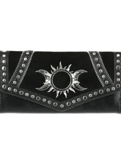 Restyle TRIPLE GODDESS WALLET Gothic moon and sun