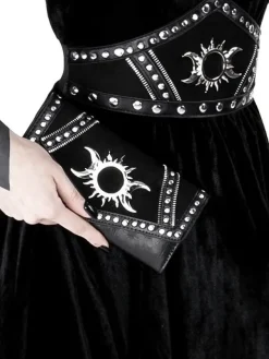 Restyle TRIPLE GODDESS WALLET Gothic moon and sun