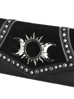 Restyle TRIPLE GODDESS WALLET Gothic moon and sun