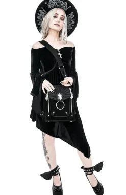 Restyle Velvet Asymmetric VAMP DRESS Heart neckline