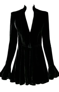 Restyle Velvet DRACULINA DRESS A-line shape