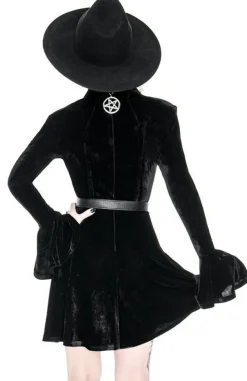 Restyle Velvet DRACULINA DRESS A-line shape