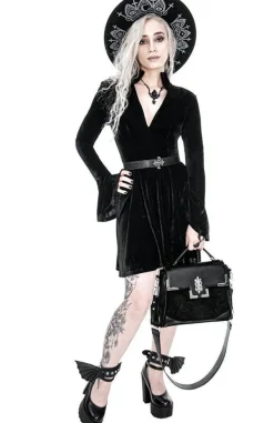 Restyle Velvet DRACULINA DRESS A-line shape