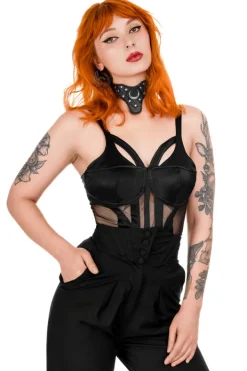 Restyle VENUS BODYSUIT contour mesh body on a thin straps