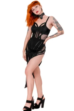 Restyle VENUS BODYSUIT contour mesh body on a thin straps