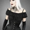 Restyle WH BROCADE UNDERBUST Black jacuard hourglass corset gothic