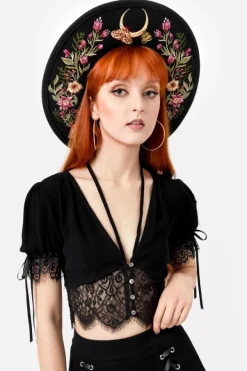 Restyle WILDFLOWER WIDE BRIM HAT