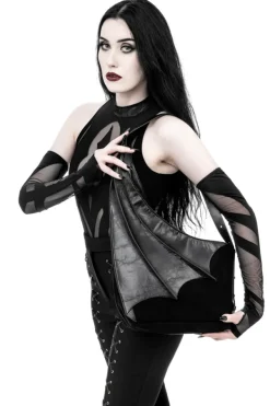 Restyle WINGED HOBO BAG Gothic Asymmetric Purse with Bat Wing
